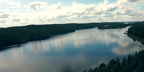 Video Droni. Finlandia: il lago SaimaaI visto dal drone