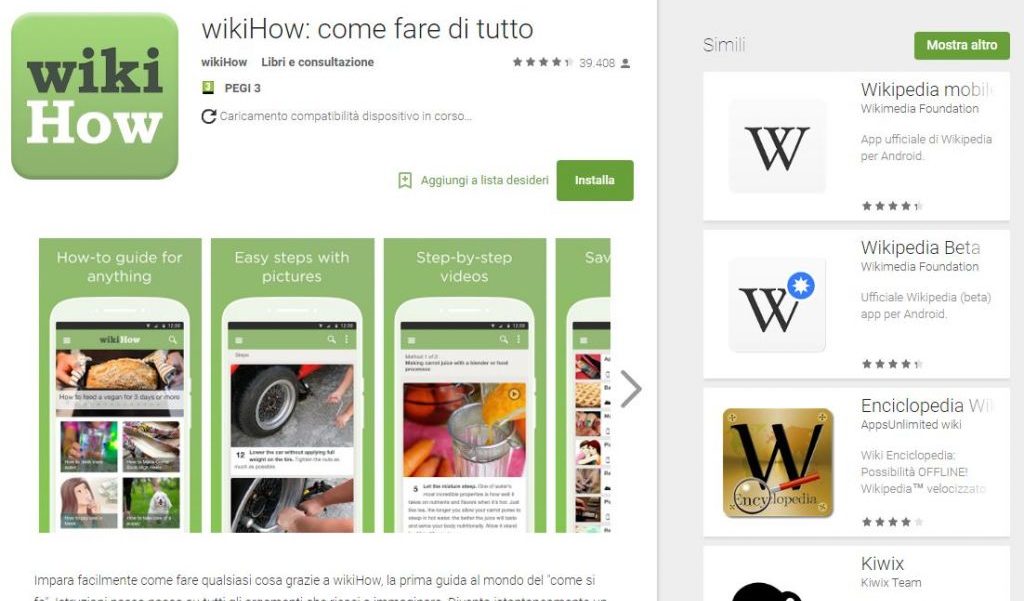 App4Italy. La recensione del giorno, WikiHow