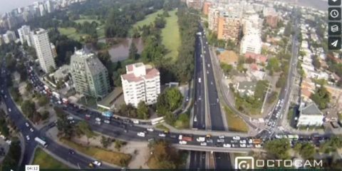 Videodroni. Santiago del Cile vista dal drone