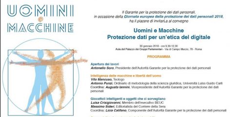 Giornata europea della data protection, appuntamento il 30 gennaio a Roma