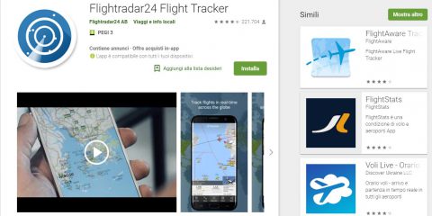 App4Italy. La recensione del giorno, Flightradar24