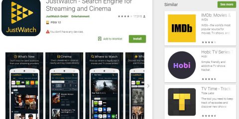App4Italy. La recensione del giorno, JustWatch – Search Engine for Streaming and Cinema