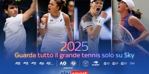 Il grande tennis solo su Sky