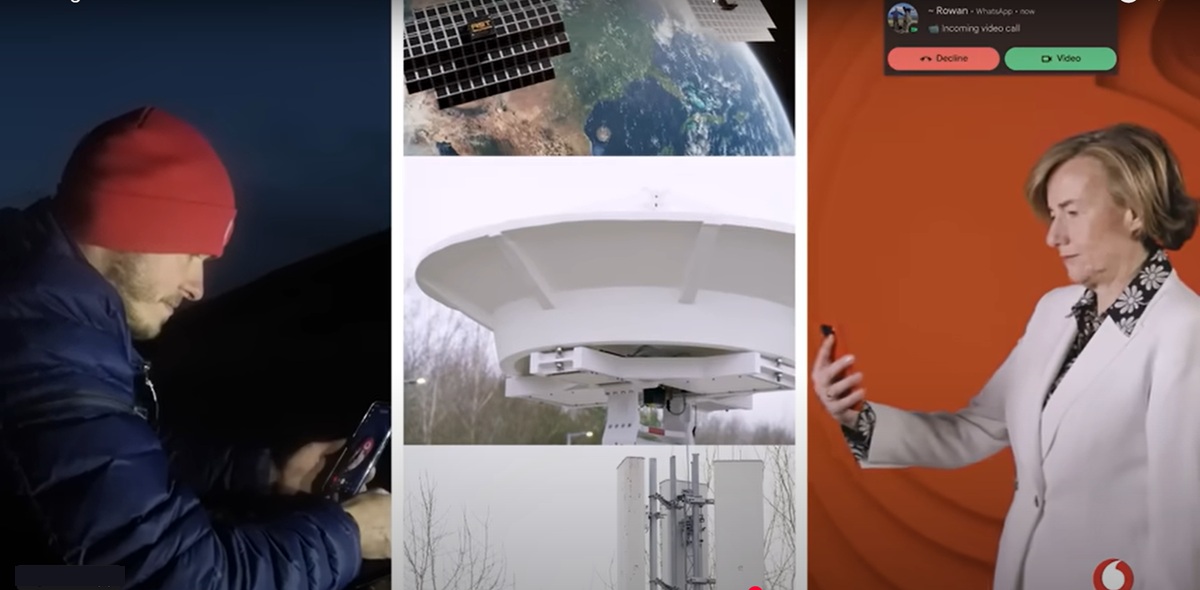 Vodafone, prima videochiamata spaziale su smartphone 4G e 5G con satelliti BlueBird. Non c’è solo Starlink