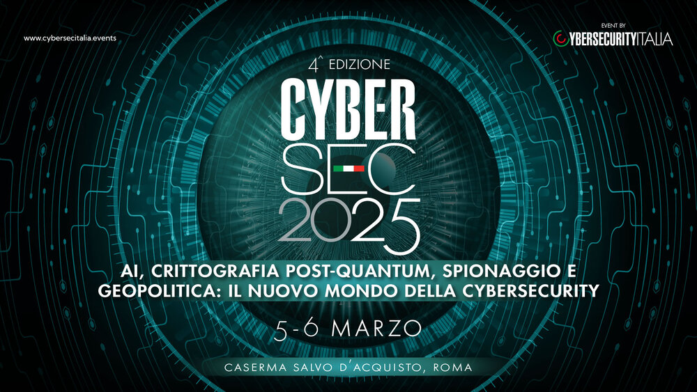 CyberSEC2025: Rizzi (DIS), Frattasi (ACN) e Beccia (NATO) tra gli speaker