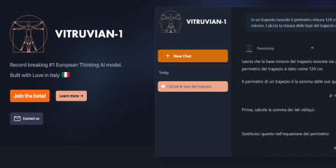 AI. L’italiano Vitruvian-1 è operativo. Non è un chatbot, ma un modello che ragiona