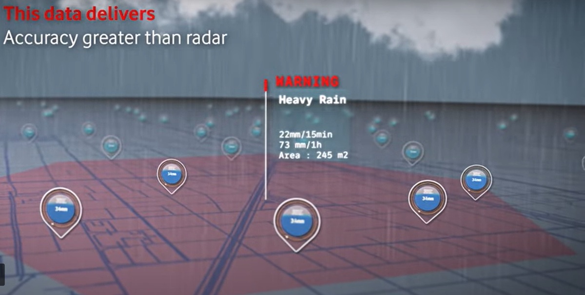 Vodafone trasforma la rete mobile britannica in una stazione meteo virtuale (video)